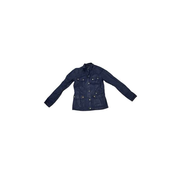J Crew Jacket Women’s Size S Navy Blue Cotton Relaxed Boyfriend Field Jacket - Picture 1 of 4